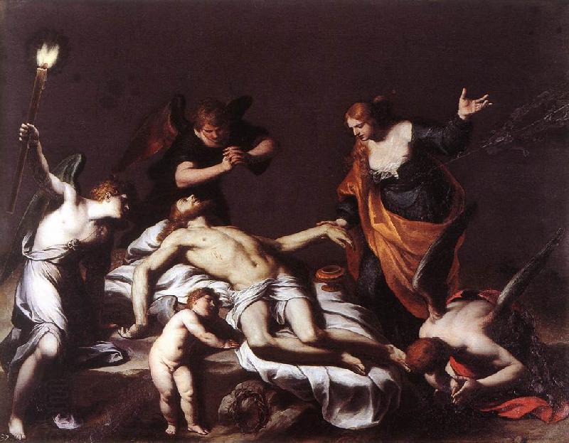 TURCHI, Alessandro The Lamentation over the Dead Christ t oil painting picture